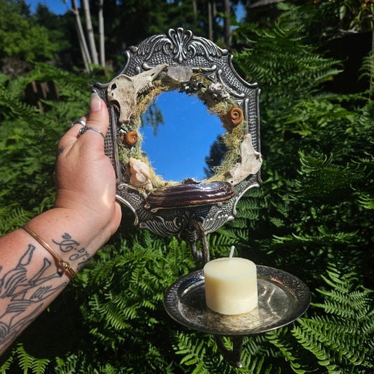 Antique faerie ring mirror🌿🦋oddities collection