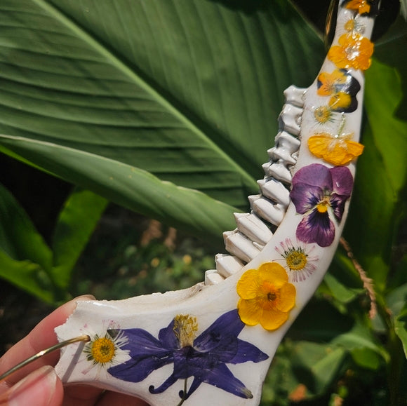 Floral deer jaws🦋 oddities collection