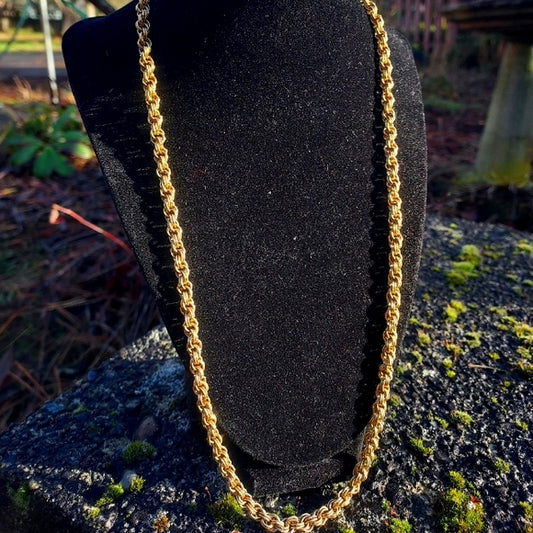 Antique Chunky gold chain~ classy aesthetic✨️